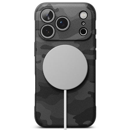 Husa silicon Ringke - Onyx MagSafe - iPhone 17 Pro Max - Camo Black [1]