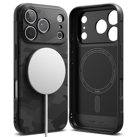 Husa silicon Ringke - Onyx MagSafe - iPhone 17 Pro Max - Camo Black [2]