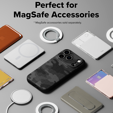 Husa silicon Ringke - Onyx MagSafe - iPhone 17 Pro Max - Camo Black [5]