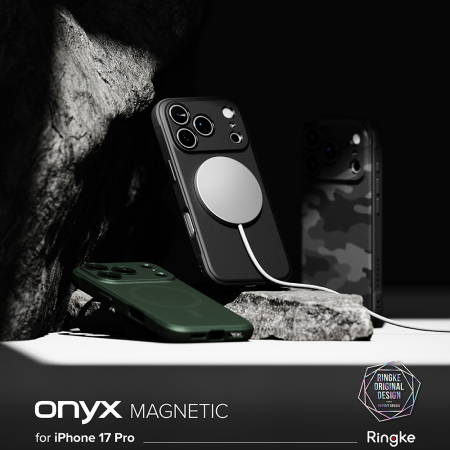 Husa silicon Ringke - Onyx MagSafe - iPhone 17 Pro Max - Camo Black [4]