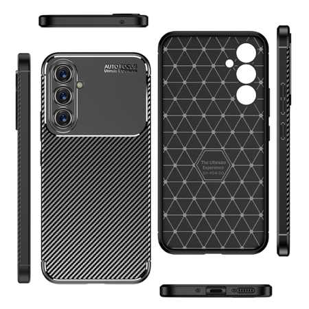 Husa silicon Samsung Galaxy A54 Techsuit - CarbonFiber  Black [4]