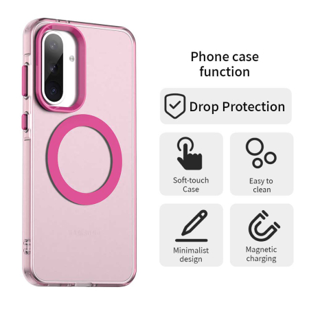 Husa silicon Samsung Galaxy A56 5G Techsuit - CandyCase MagSafe  Pink [5]