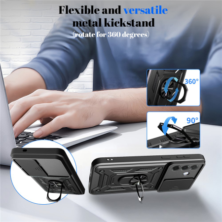 Husa silicon Samsung Galaxy A57 5G Techsuit - CamShield Series Black [4]