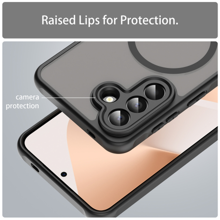 Husa silicon Samsung Galaxy A57 5G Techsuit - HaloFrost II MagSafe Black [3]