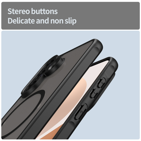 Husa silicon Samsung Galaxy A57 5G Techsuit - HaloFrost II MagSafe Black [2]