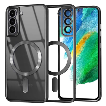 Huse Galaxy S - Husa silicon Samsung Galaxy S21 FE 5G Techsuit - Luxury Crystal MagSafe Black