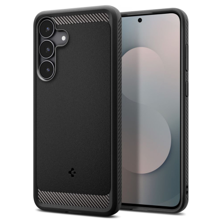 Husa Samsung S25 FE - Husa silicon Samsung Galaxy S25 FE Spigen - Rugged Armor Matte Black
