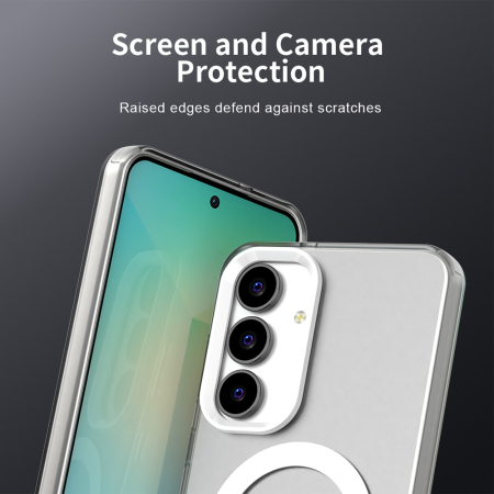 Husa silicon Samsung Galaxy S25 FE Techsuit - CandyCase MagSafe White [4]