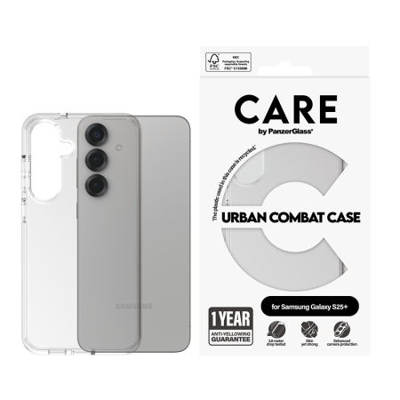 Husa silicon Samsung Galaxy S25 Ultra PanzerGlass - CARE Flagship Urban Combat Clear [1]