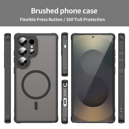 Husa silicon Samsung Galaxy S25 Ultra Techsuit - HaloFrost II MagSafe Black [1]