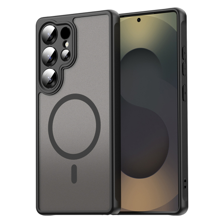 Husa Samsung S25 Ultra - Husa silicon Samsung Galaxy S25 Ultra Techsuit - HaloFrost II MagSafe Black