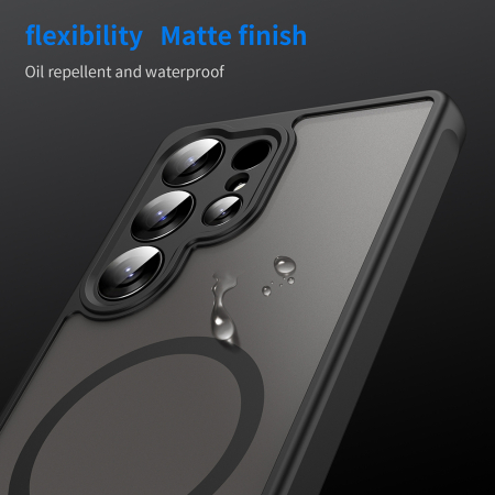 Husa silicon Samsung Galaxy S25 Ultra Techsuit - HaloFrost II MagSafe Black [4]