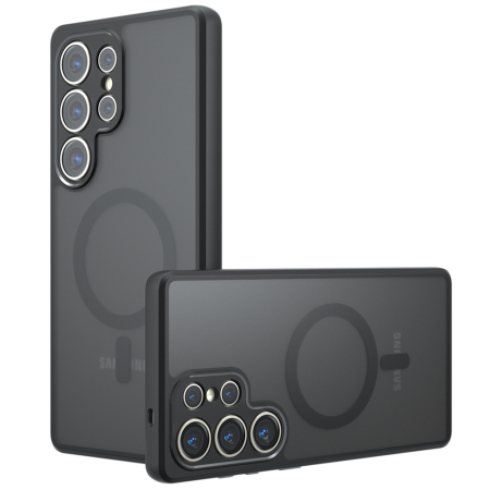 Husa Samsung S25 Ultra - Husa silicon Samsung Galaxy S25 Ultra Techsuit - PureFrost MagSafe Frosted Black