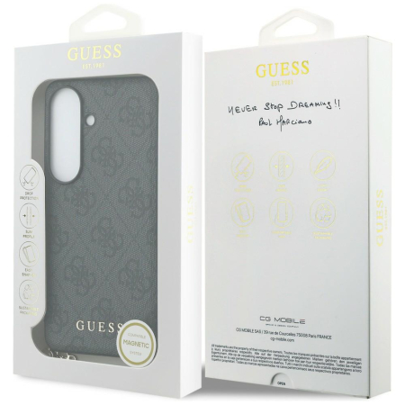 Husa silicon Samsung Galaxy S26 Guess - Hardcase 4G Classic Logo Charm Black [6]