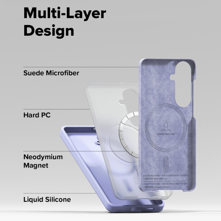 Husa silicon Samsung Galaxy S26 Ringke - Silicone MagSafe Lavender [5]