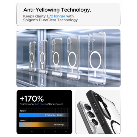 Husa silicon Samsung Galaxy S26 Spigen - Ultra Hybrid MagSafe Matte Black [6]