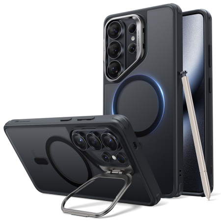 Huse - Husa silicon Samsung Galaxy S26 Ultra ESR - Classic Hybrid HaloLock Kickstand Frosted Black