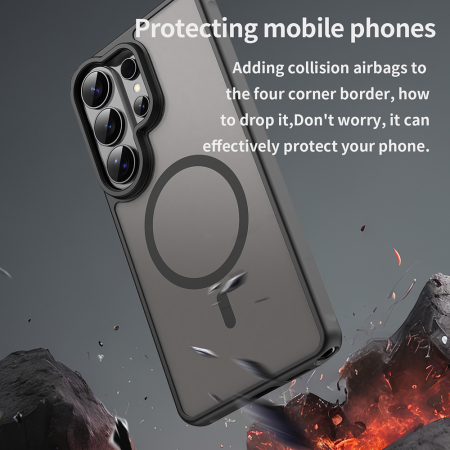 Husa silicon Samsung Galaxy S26 Ultra Techsuit - HaloFrost II MagSafe Black [2]