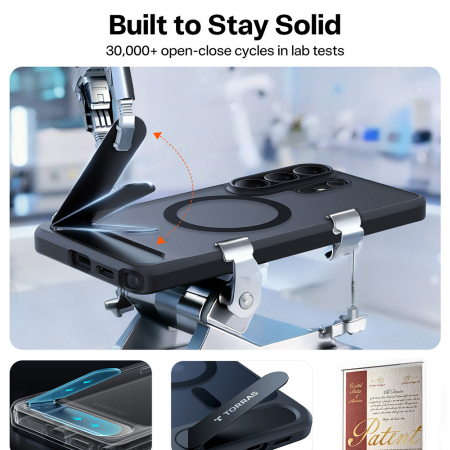 Husa silicon Samsung Galaxy S26 Ultra Torras - Pstand Black [3]