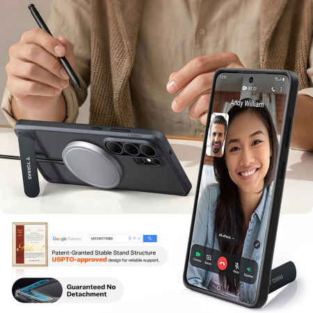 Husa silicon Samsung Galaxy S26 Ultra Torras - Pstand Black [4]