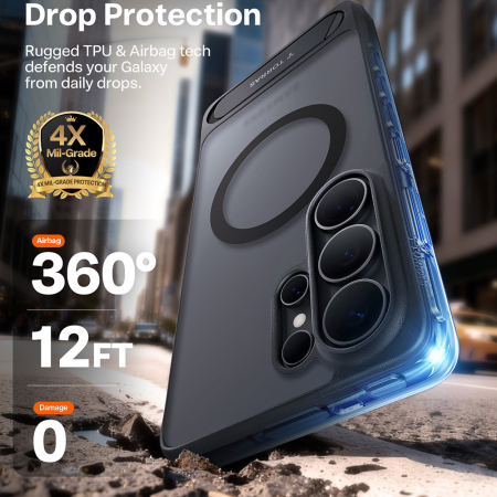 Husa silicon Samsung Galaxy S26 Ultra Torras - Pstand Black [5]