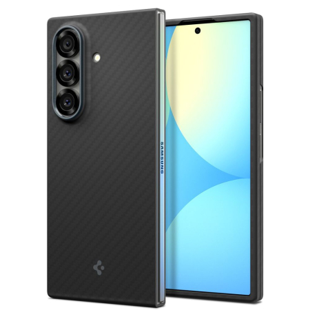 Husa silicon Samsung Galaxy Z Fold7 Spigen - Air Skin Aramid Black [3]