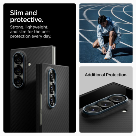 Husa silicon Samsung Galaxy Z Fold7 Spigen - Air Skin Aramid Black [4]