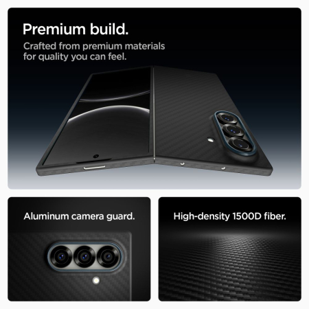 Husa silicon Samsung Galaxy Z Fold7 Spigen - Air Skin Aramid Black [2]
