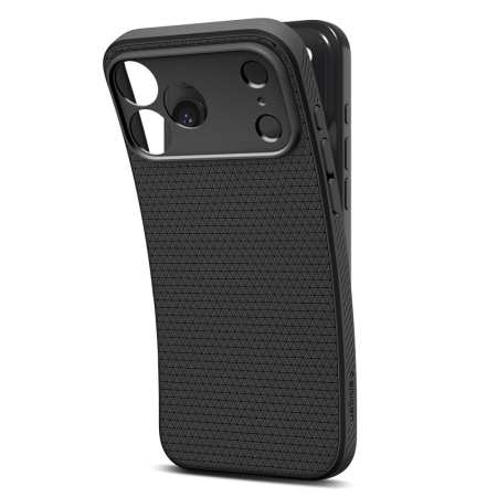 Husa silicon Spigen - Liquid Air - iPhone 17 Pro - Matte Black [5]