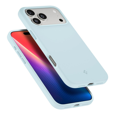 Husa silicon Spigen - Silicone Fit MagSafe (ACS10273) - iPhone 17 Pro Max - Mute Blue [4]