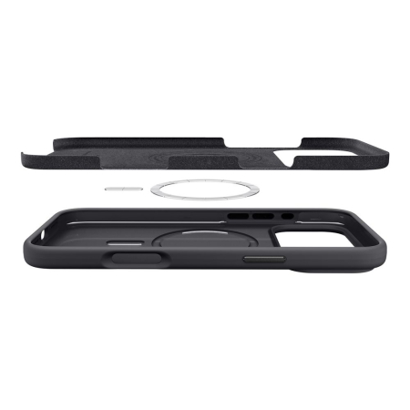 Husa silicon Spigen - Silicone Fit MagSafe (ACS10335) - iPhone 17 Pro - Black [4]
