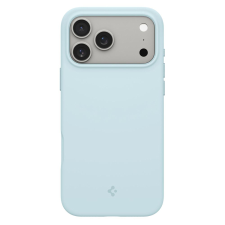 Husa Iphone 17 Pro - Husa silicon Spigen - Silicone Fit MagSafe (ACS10338) - iPhone 17 Pro - Mute Blue
