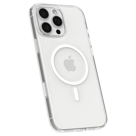 Husa silicon iPhone 16 Pro Spigen - Thin Fit T MagSafe Clear / White [2]