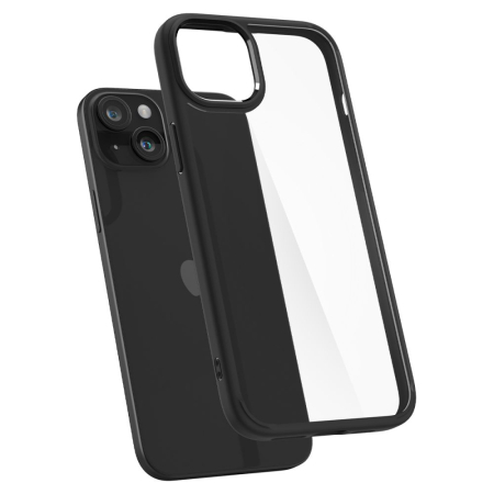 Huse - Husa silicon  Spigen - Ultra Hybrid - iPhone 15 - Matte Black