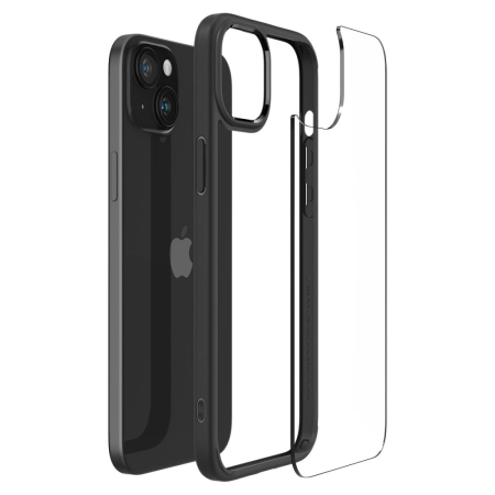 Husa silicon  Spigen - Ultra Hybrid - iPhone 15 - Matte Black [3]