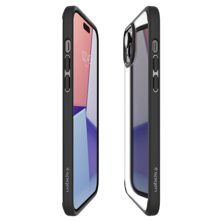 Husa silicon  Spigen - Ultra Hybrid - iPhone 15 - Matte Black [5]