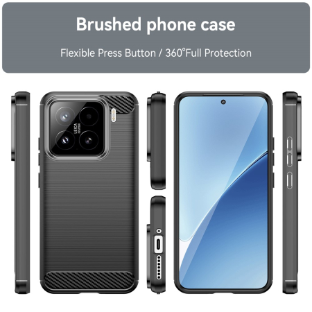 Husa silicon Techsuit - Carbon Silicone - Oppo A6 Pro 4G / A6 Pro 5G - Black [3]
