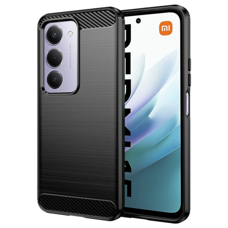 Huse Redmi 15 4G / Redmi 15 5G - Husa silicon Xiaomi Redmi 15 4G / Redmi 15 5G Techsuit - Carbon Silicone Black