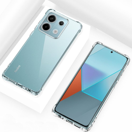 Husa silicon Xiaomi Redmi Note 13 Pro 5G / Poco X6 Techsuit - Shockproof Clear Silicone Clear [2]