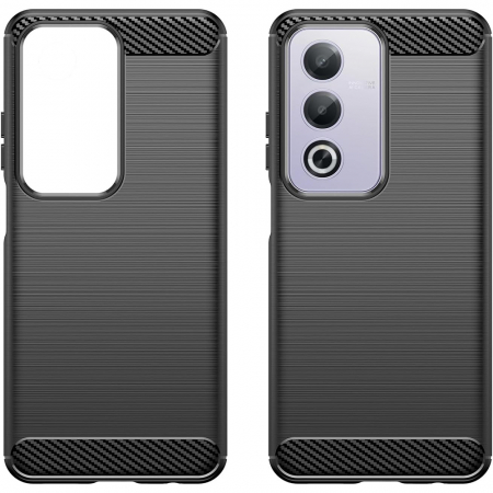 Husa Spate Oppo A80 5G Silicon Negru Carbon [1]
