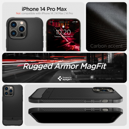 Husa Spigen Rugged Armor Iphone 14 Pro Max magsafe [7]