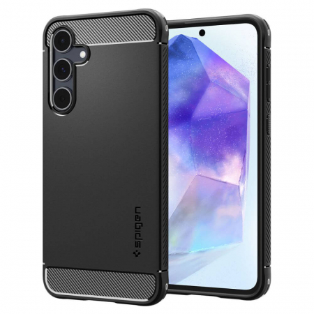 Huse - Husa Spigen Rugged Samsung Galaxy A55 5G negru