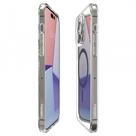 Husa Spigen Ultra Hybrid IPhone 14 Pro Magsafe gri [6]