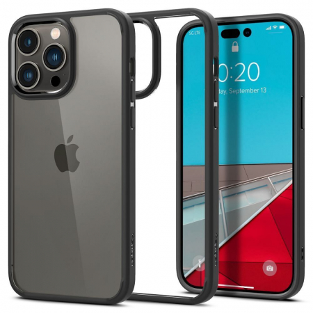Husa Iphone 14 Apple - Husa Spigen Ultra Hybrid IPhone 14 Pro Max negru