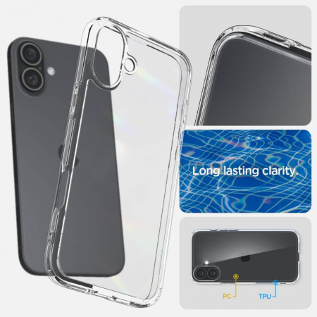 Husa Spigen Ultra Hybrid Iphone 16 Plus transparent [4]