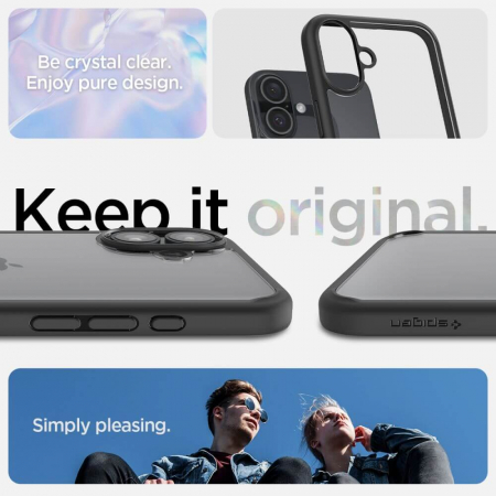 Husa Spigen Ultra Hybrid Iphone 16 Plus negru [10]