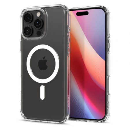 Huse Iphone - Husa Spigen Ultra Hybrid IPhone 16 Pro Max magsafe alb
