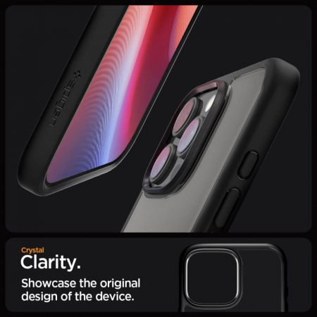 Husa Spigen Ultra Hybrid IPhone 16 Pro gri/negru [16]