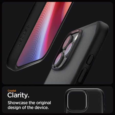 Husa Spigen Ultra Hybrid IPhone 16 Pro gri/negru [11]