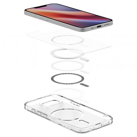 Husa IPhone 16e Spigen Ultra Hybrid magsafe frost alb [6]